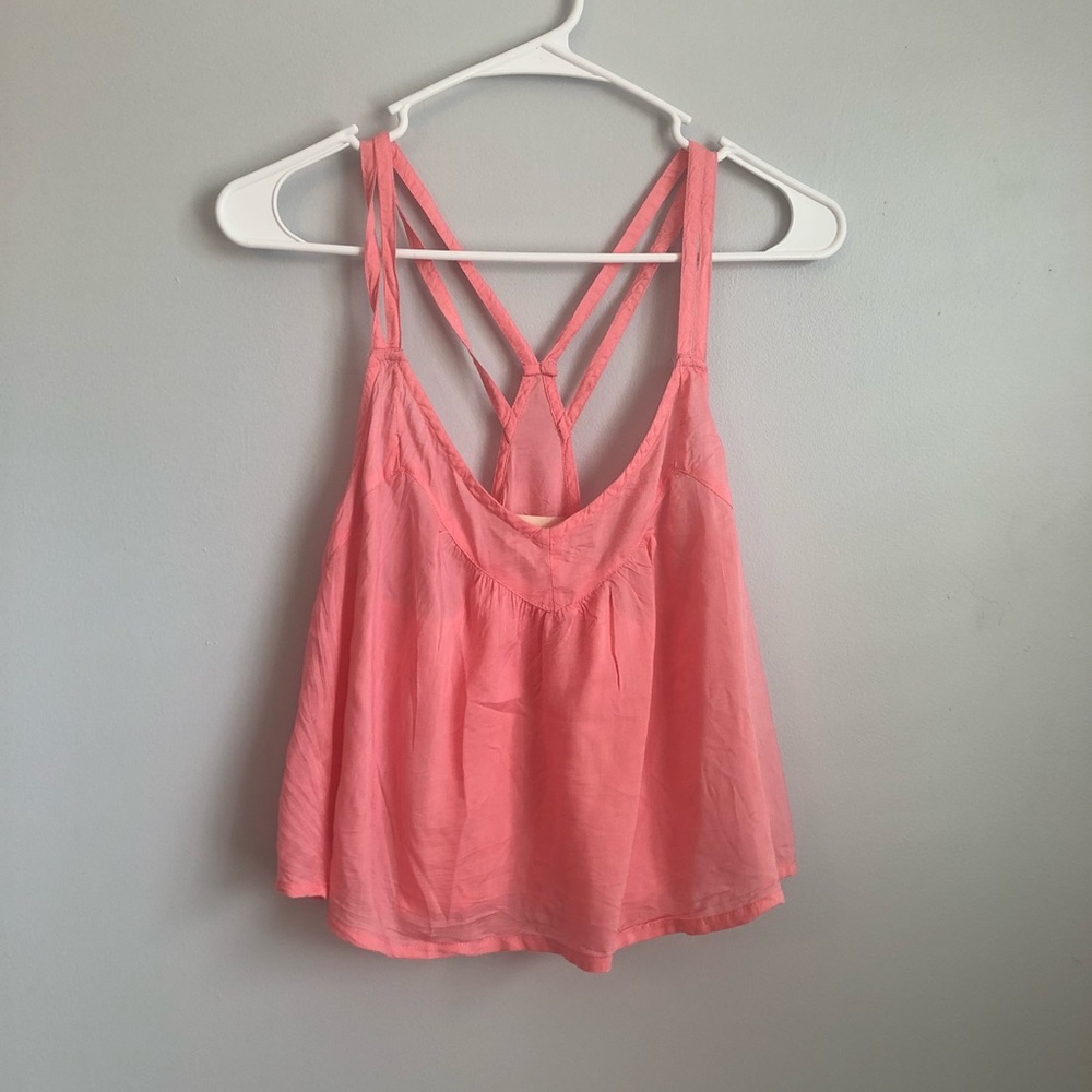 Pink Hollister crop top